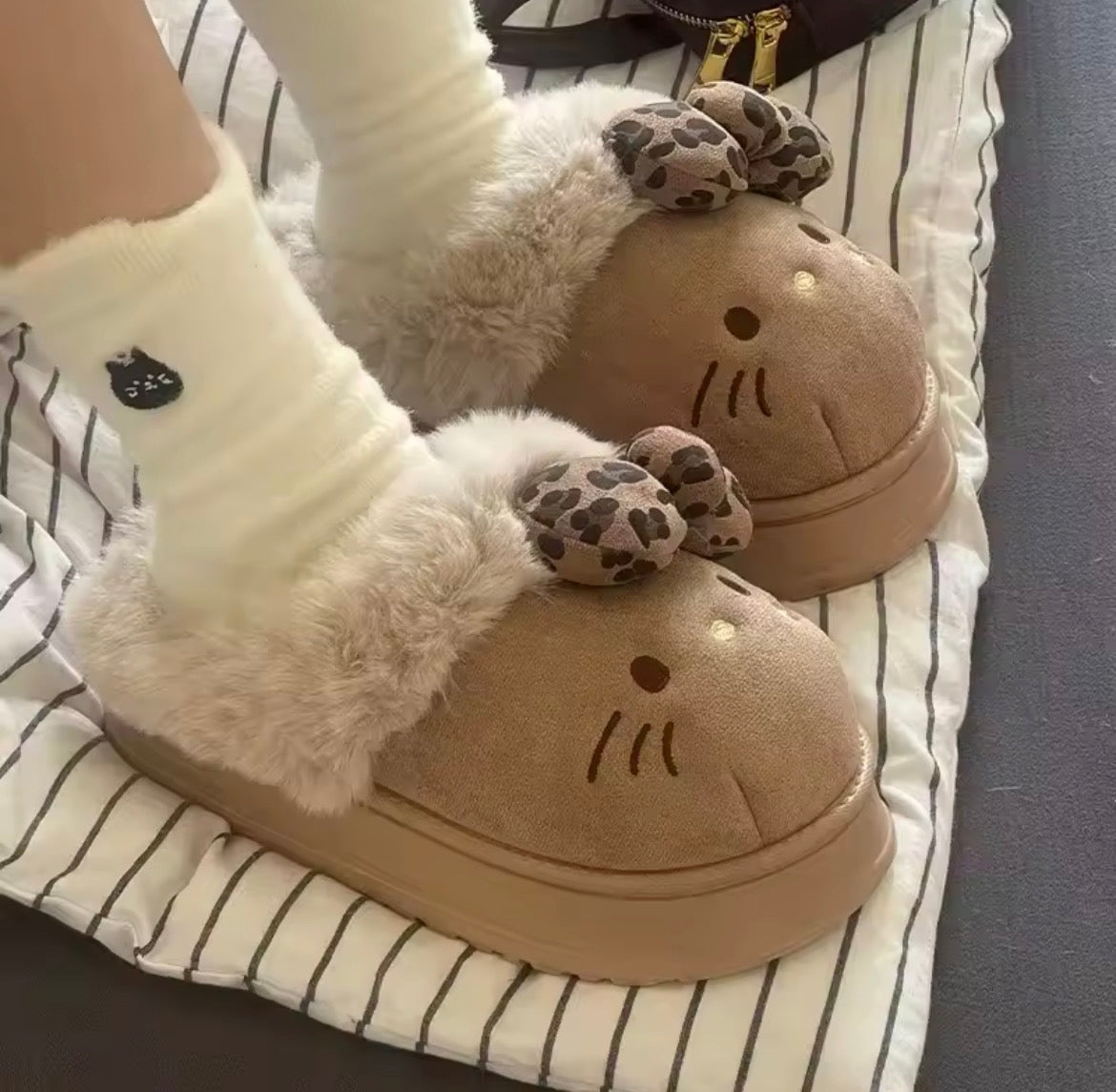 Kitten Fur Slippers